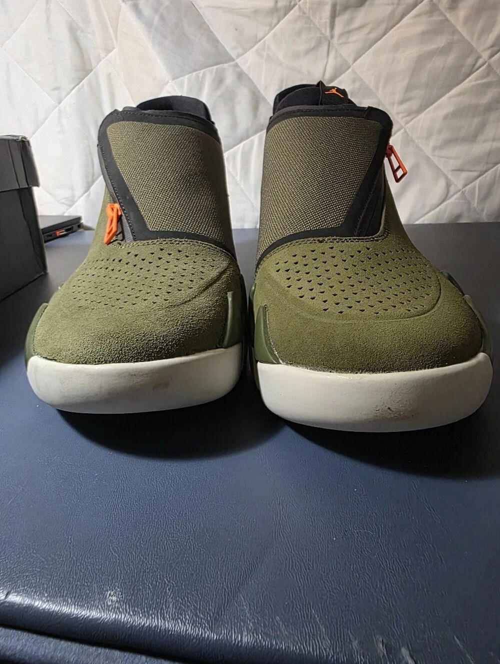 Jordan Jumpman Z Olive Green Slip-On Sneakers Size 11m, New.